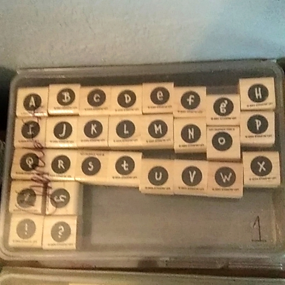 Stampin' Up! Alphabet rubber stamps